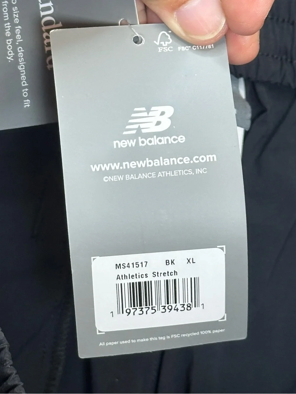 New Balance Athletics Stretch Woven 5” Shorts Men’s XL Black NWT MS41517
